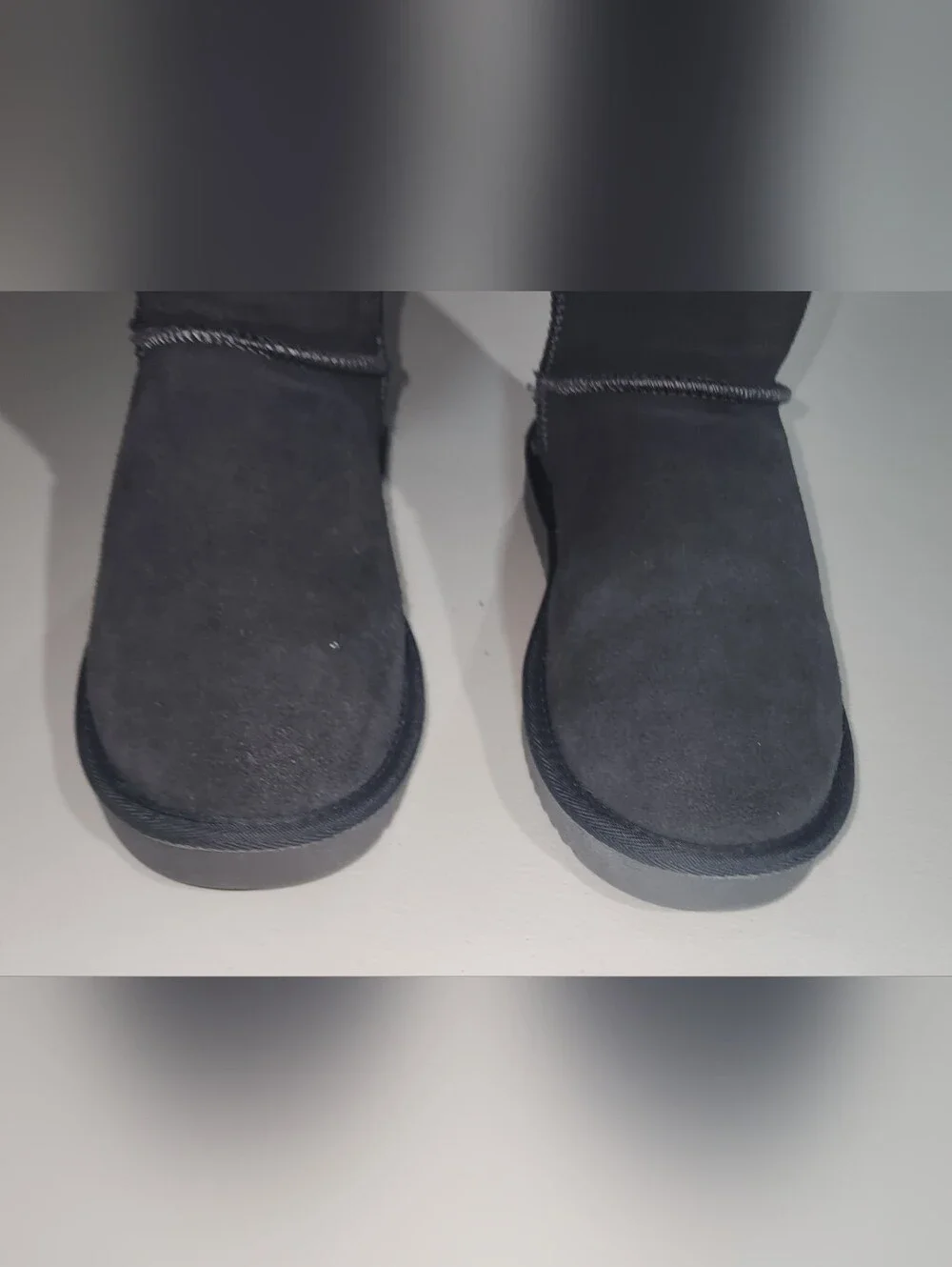 Dream Pairs Charcoal Gray Suede Like Winter Boots Size 8